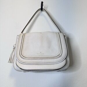 Kate Spade New York Rianne Pratt Street‎ Leather Shoulder Bag Off White